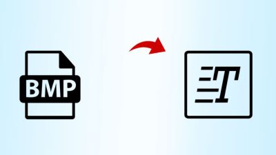 convert bmp to text