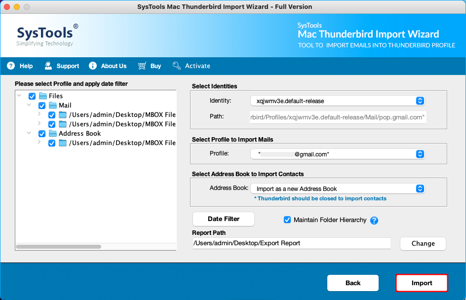 import mbox to thunderbird