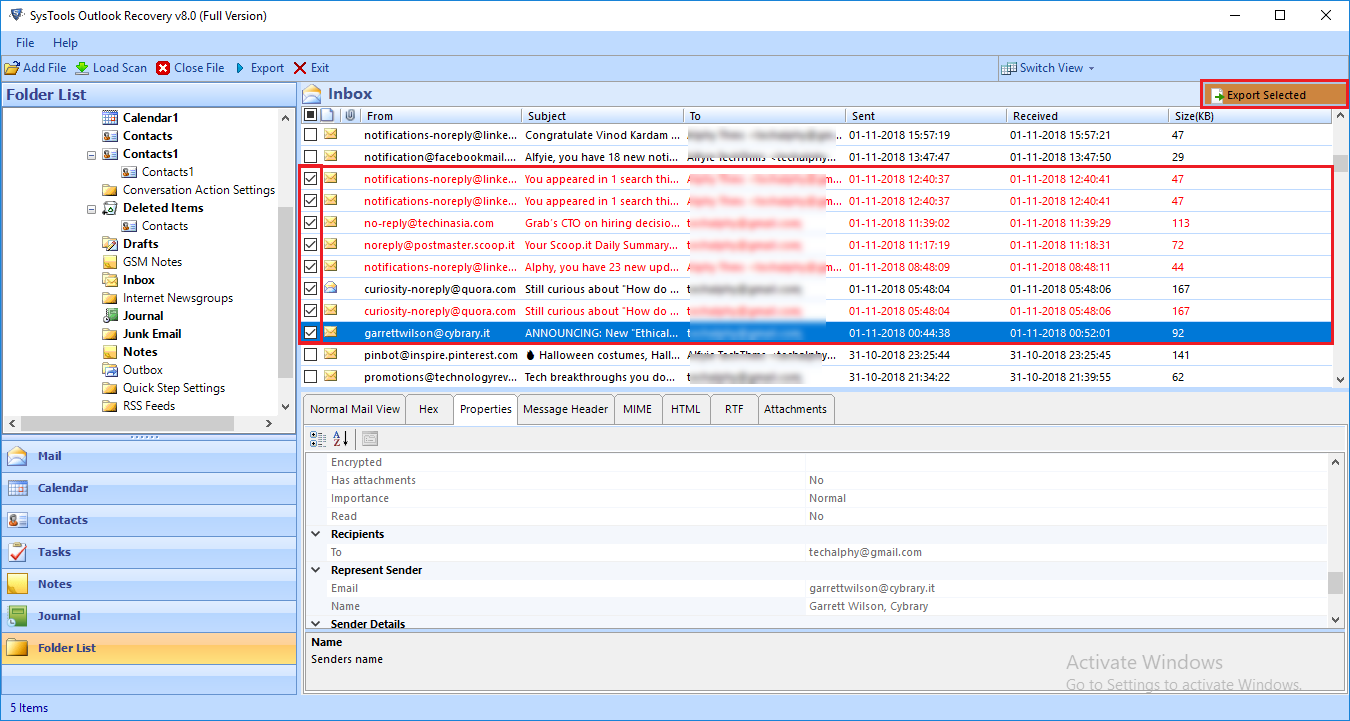 восстановить файлы outlook tool