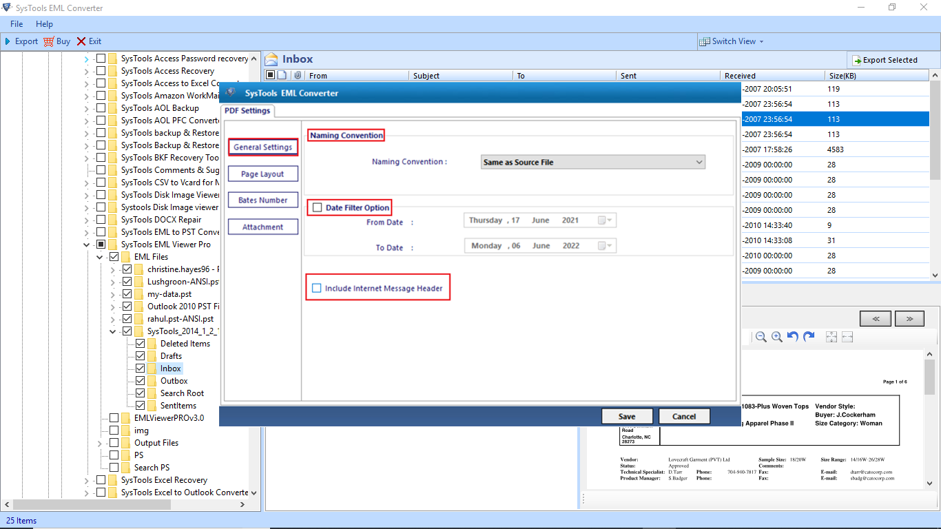 cara convert eml ke pdf
