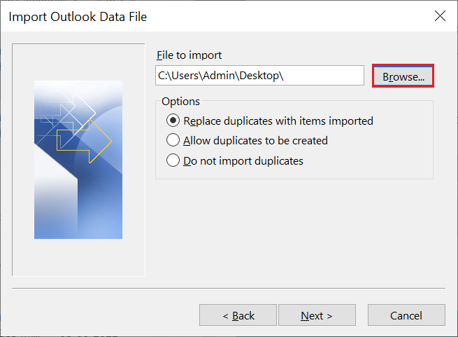 import Windows live mail to outlook 