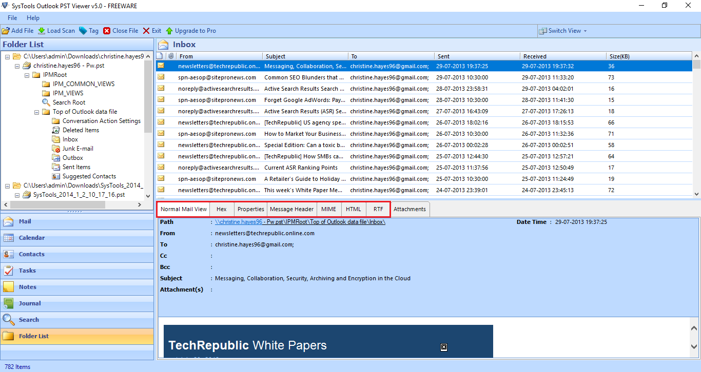 open .pst file without outlook