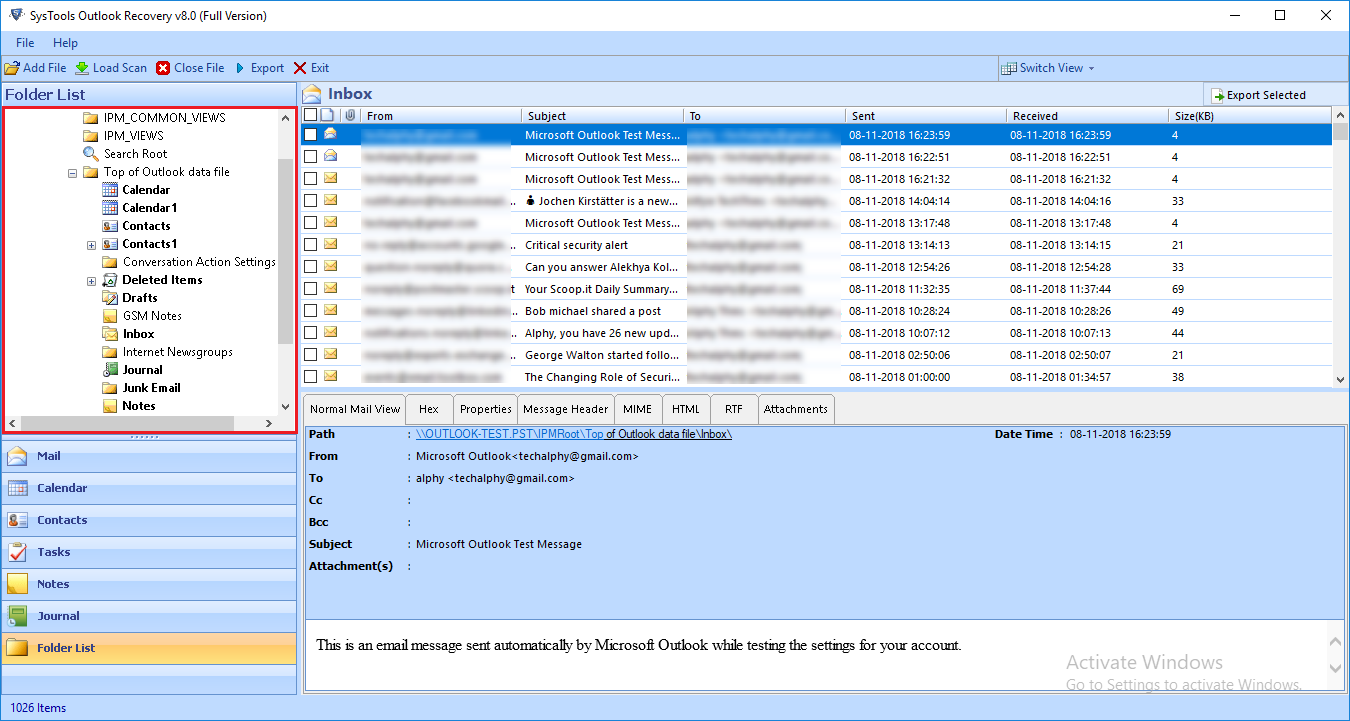 восстановить файлы outlook