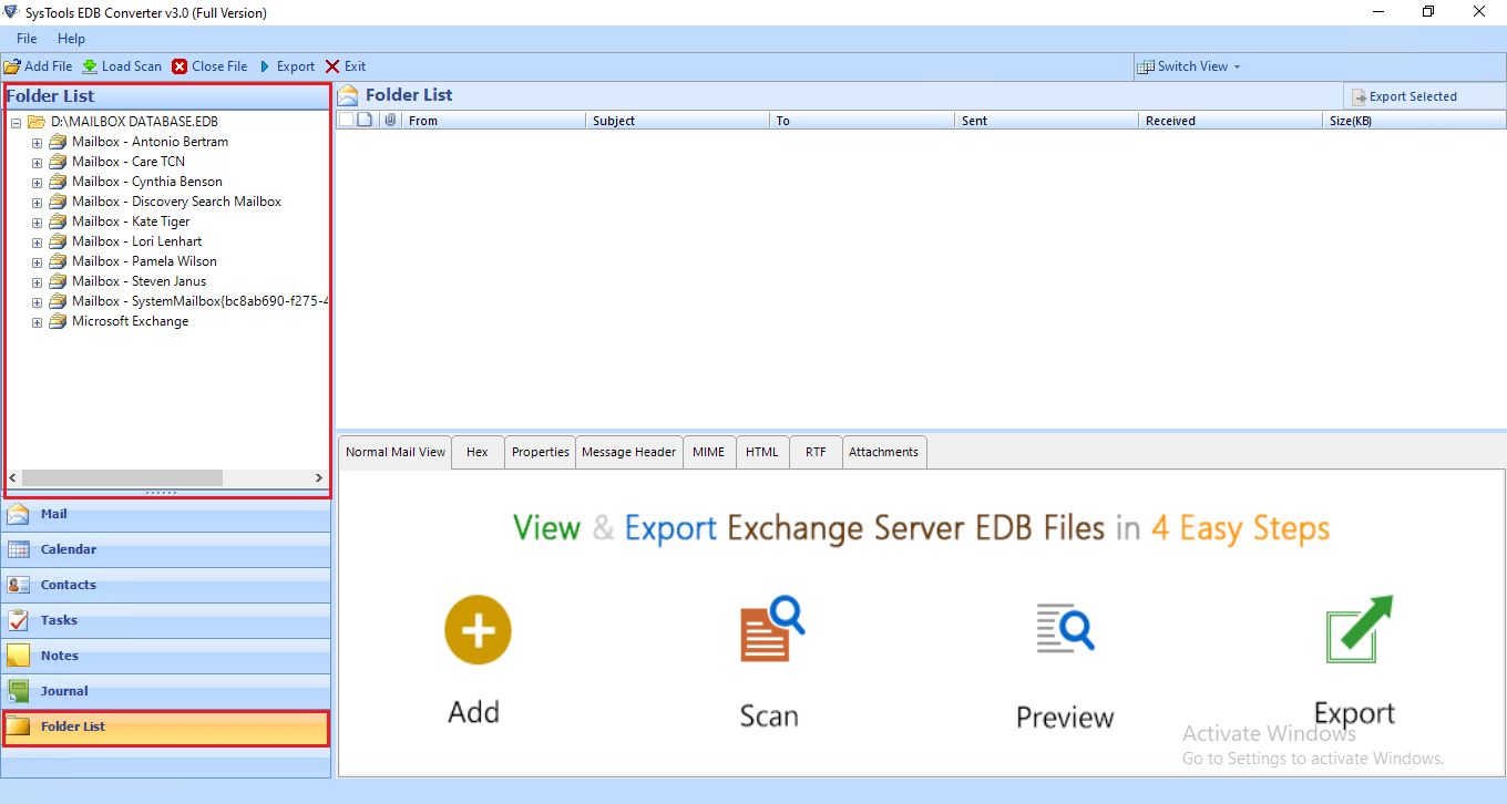 save edb file