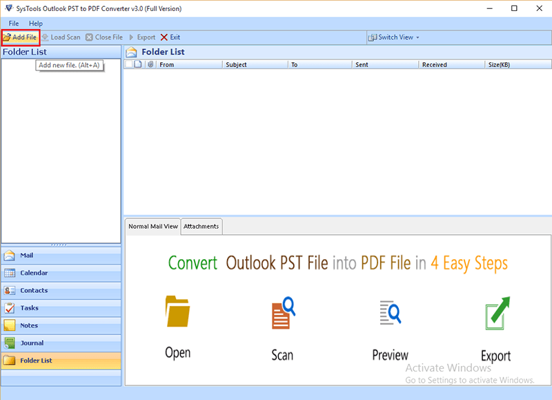 convertisseur pst en pdf