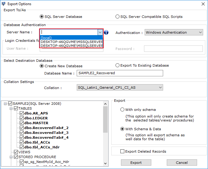 Pemulihan SQL