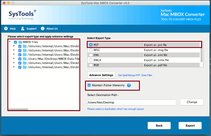 Select spicebird Database Files export format