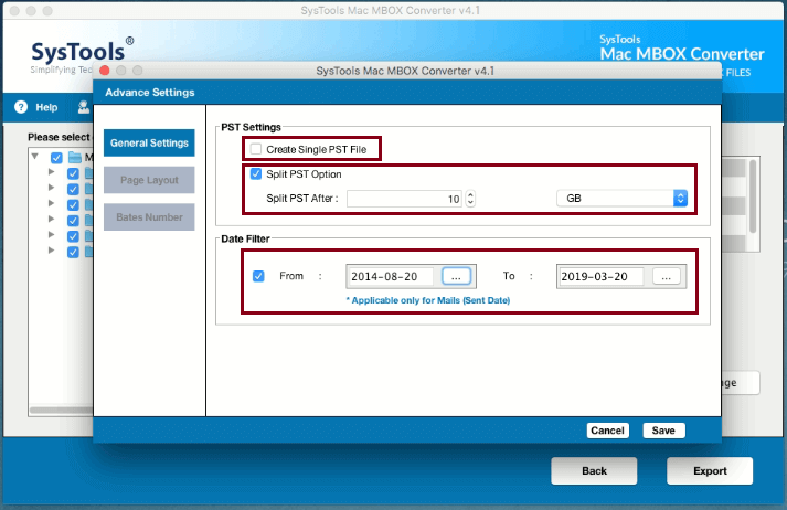 save advance settings