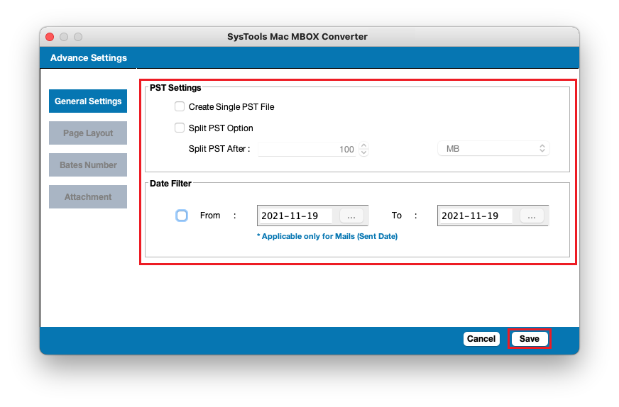 select filters