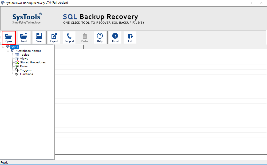 Restauration de fichier SQL BAK