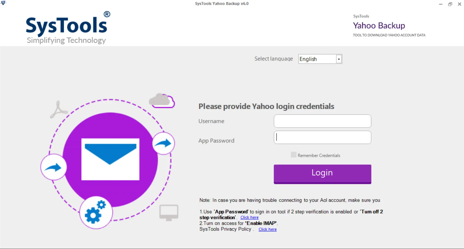 login with credentials
