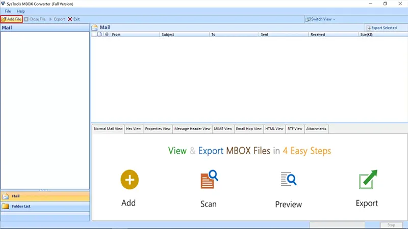 Add MBOX File