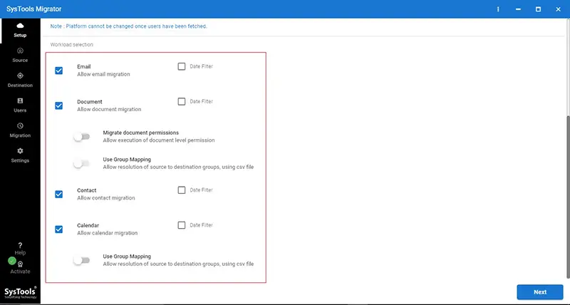 Select Categories