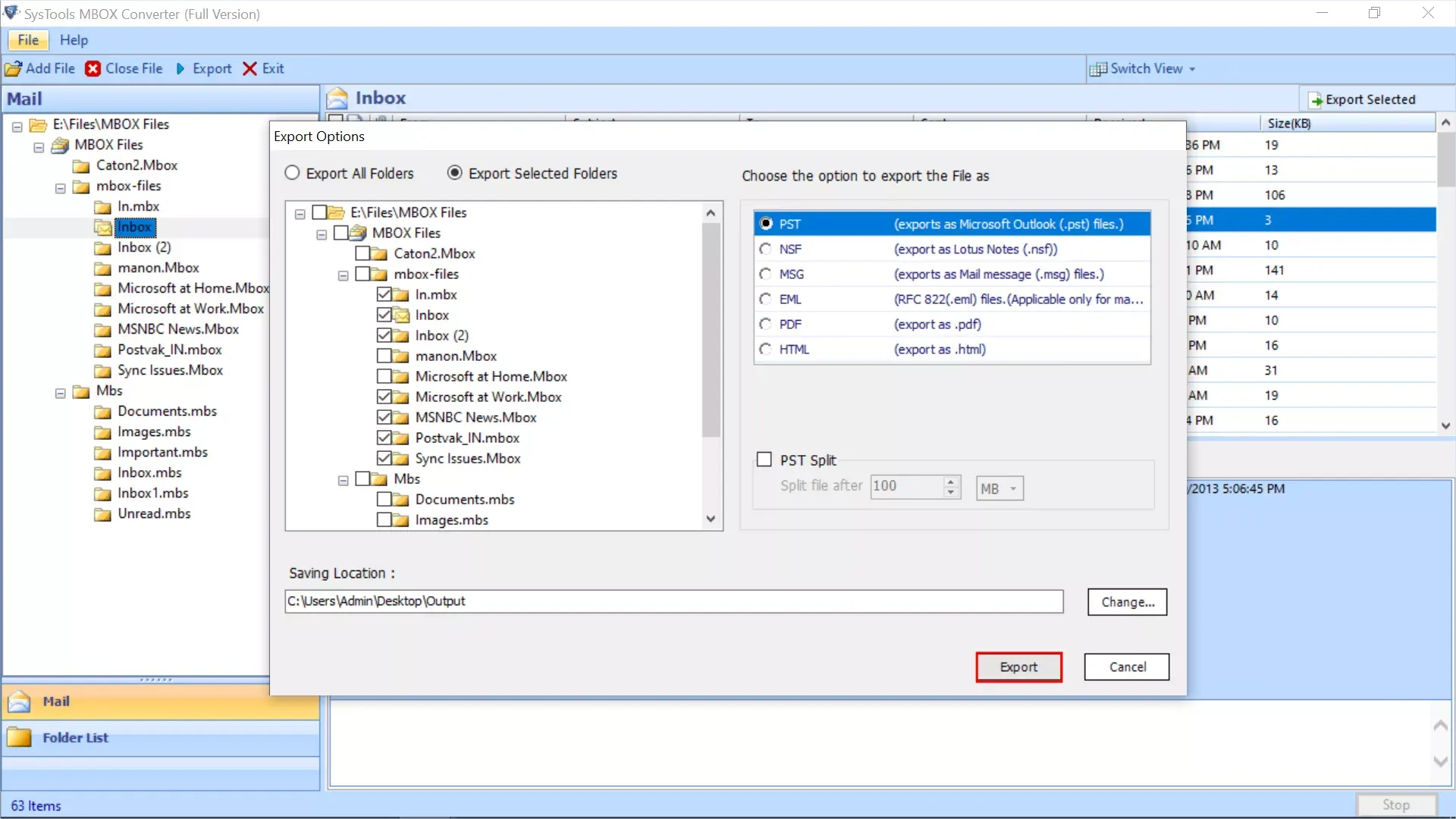 Import MBOX File to Outlook 2019