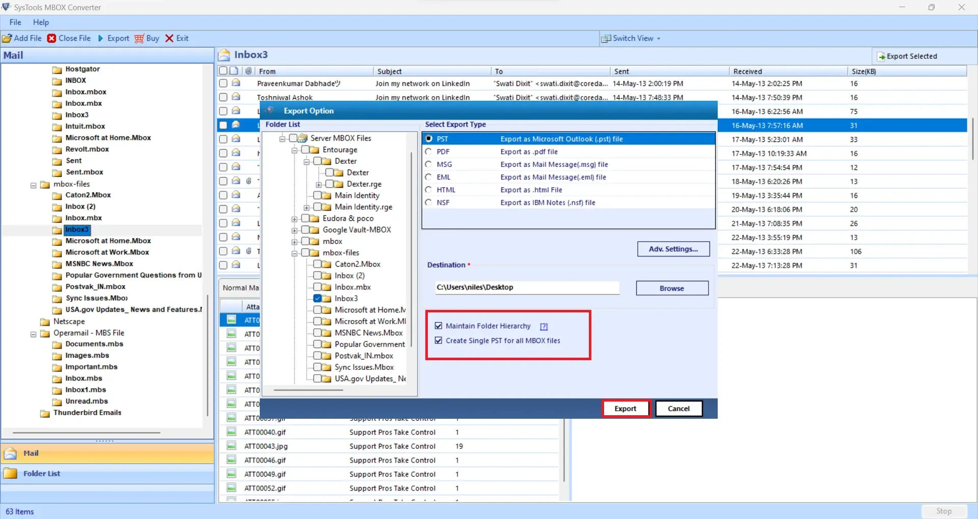 postbox to outlook in simple steps