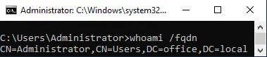 Get current User's OU