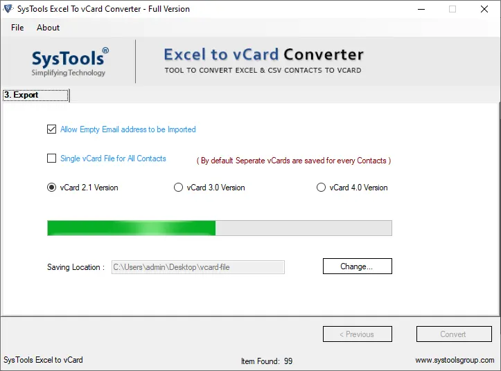 csv contact file to android