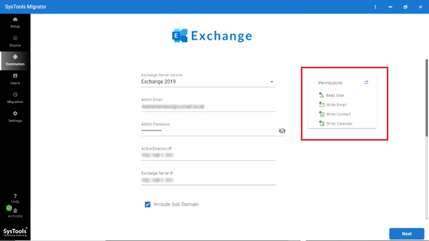Exchange Data Validated