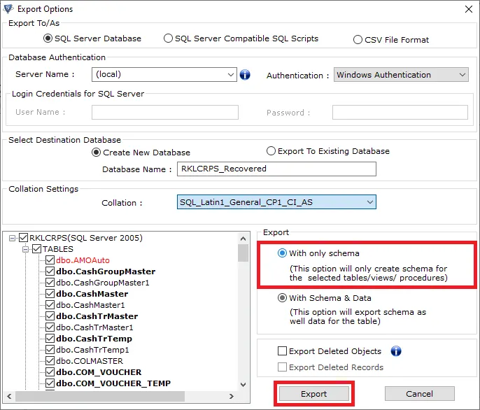 repair sql server error 3417