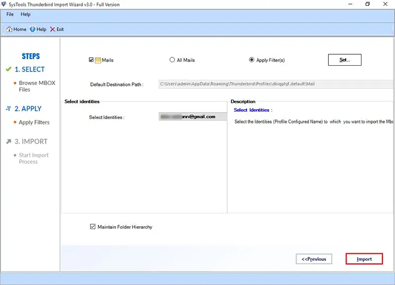 click import