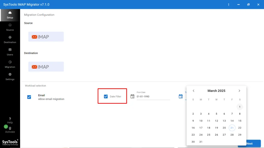 Applying Optional Date Filter