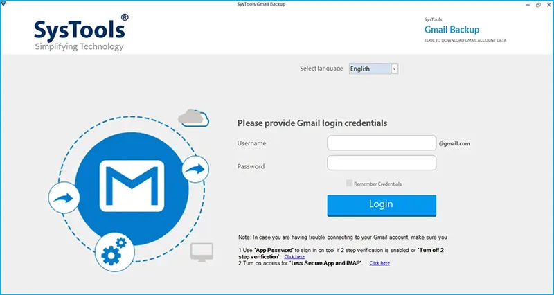 add the app password of gmail