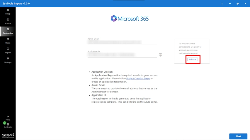 add you Microsoft 365 account to migrate from Apple mail to Office 365 