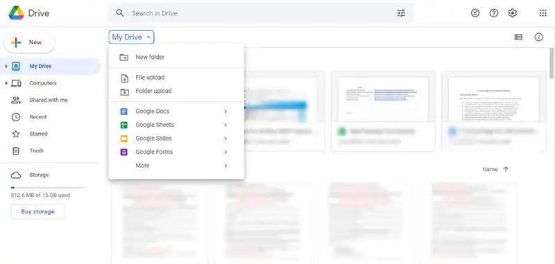 Access My Drive in Google Drive for JPG to TXT conversion