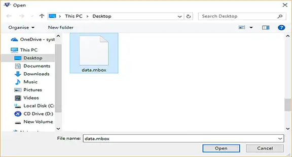 Open-MBOX-file