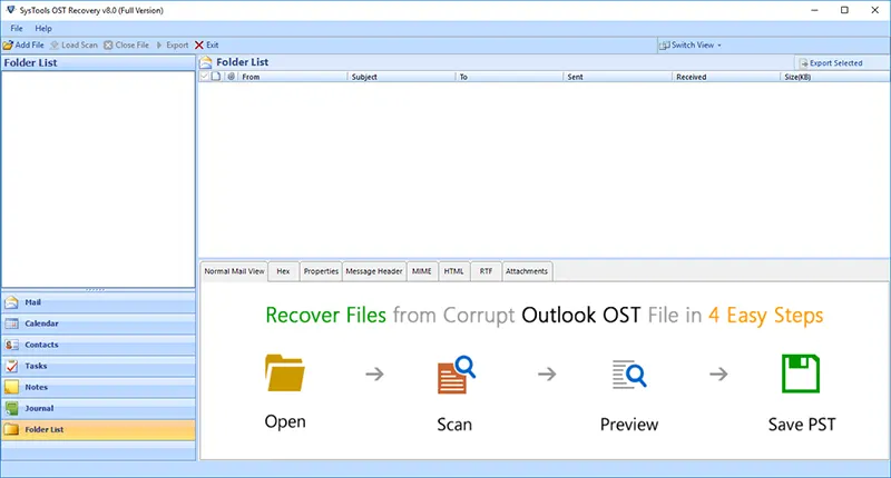 recover emails from OST