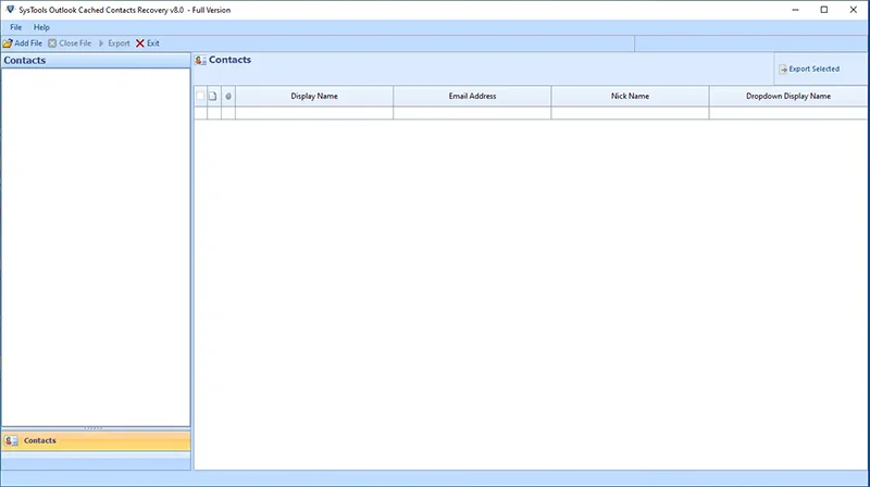download Outlook Cached Contacts Recovery Software