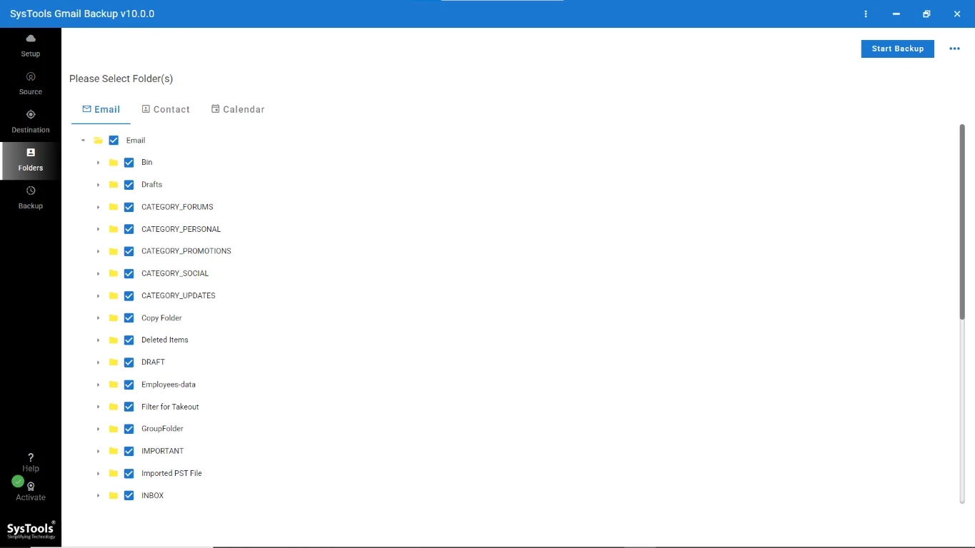 Fetch and click on Start