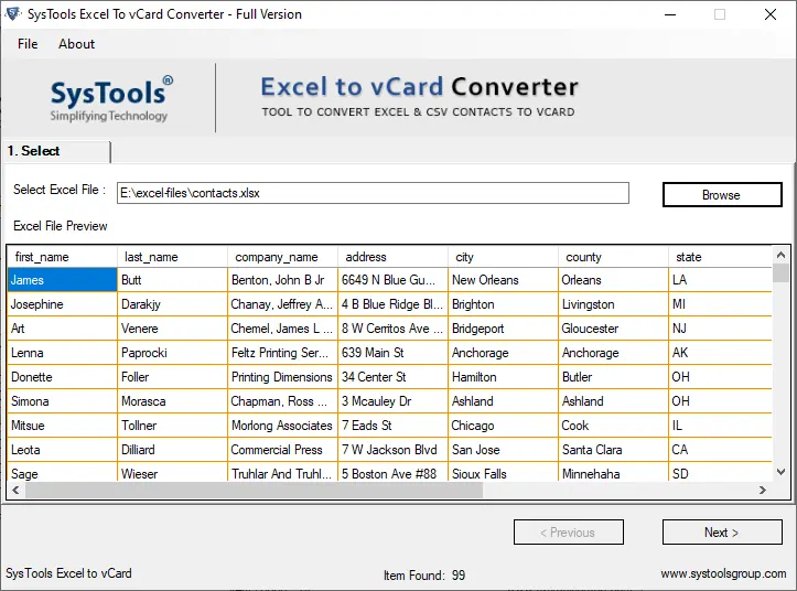 convert CSV contact file into Android