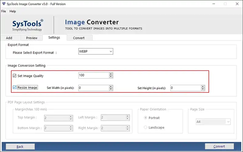 resize webp