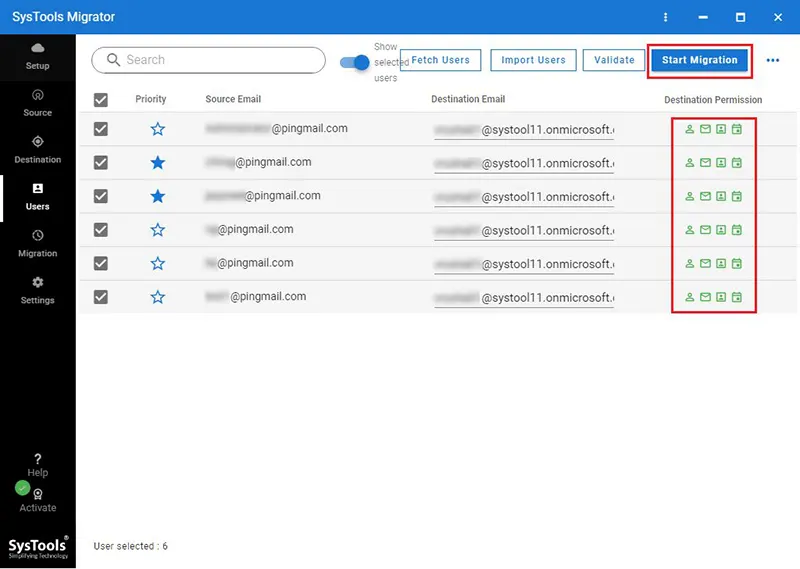 Start Migration